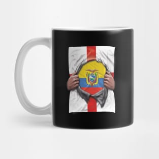 Ecuador Flag English Flag Ripped - Gift for Ecuadorian From Ecuador Mug